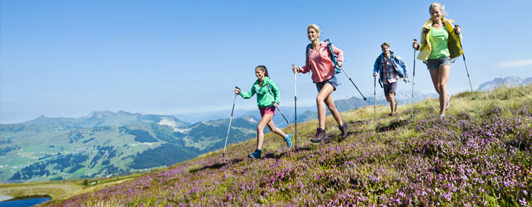 Wandern Familie